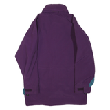 WOOLRICH Womens Purple & Teal Outdoor Jacket S Polyester Blend Zip Pocketed