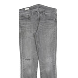 LEVI'S 511 BIG E Mens Jeans Grey Slim Skinny Denim Light W33 L32