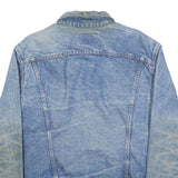 LEVI'S Mens Blue Denim Jacket XL Cotton Button Front Classic Fit Vintage Style