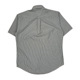 Tommy Hilfiger Striped Short Sleeve Shirt - Small Black & White Cotton