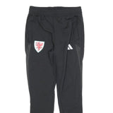ADIDAS Mens Joggers Black S W26 L28 Slim Tapered Three Stripe Athletic Track