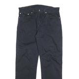 LEVI'S Mens Cotton Blend Navy Relaxed Straight Trousers W34 L32 Casual Zip