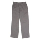 DICKIES Mens Polyester Blend Classic Grey Trousers W32 L32 Workwear Zip Closure