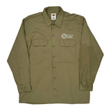 Township Of Chatham Public Works Dickies Shirt - Large Khaki Polyester Blend