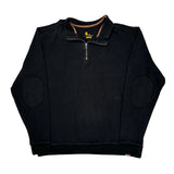 Carhartt 1/4 Zip - 2XL Black Cotton