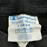Reverse Weave Champion Sweatshirt - Large Black Cotton