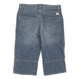 Mens Blue Denim Casual Shorts M W34 Cotton Blend Comfortable Relaxed Fit