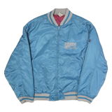 PUMA Mens Blue Bomber Jacket S Polyester Plain Zip Retro Vintage Sport