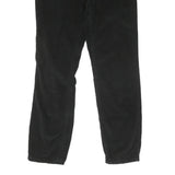CALVIN KLEIN JEANS Womens Cotton Blend Black Regular Straight Trousers W30 L30