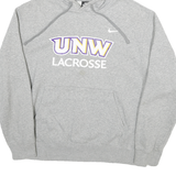 NIKE Mens Grey UNW Lacrosse Pullover Hoodie M Athletic Sportswear