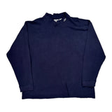 Reebok Long Sleeve T-Shirt - XL Navy Cotton