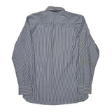 Tommy Hilfiger Striped Shirt - Large Blue Cotton