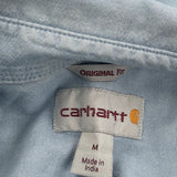 Carhartt Short Sleeve Shirt - Medium Blue Cotton