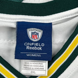 Green Bay Packers Reebok Nfl Football Jersey - 2XL White Polyester