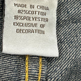 Phat Pharm Denim Shorts - 36W 11L Dark Wash Cotton