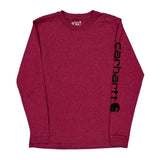 Carhartt Long Sleeve T-Shirt - XS Red Cotton
