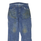 DICKIES Mens Regular Fit Blue Denim Jeans W32 L30 Workwear Zip Closure
