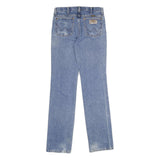 WRANGLER Mens Blue Regular Fit Straight Leg Denim W30 L36 Classic Zip Jeans