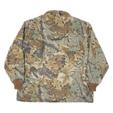 WALLS Mens Beige & Brown Camo Outdoor Jacket XL Cotton Blend Zip