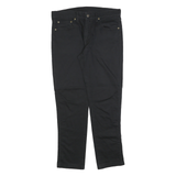 LEVI'S Mens Black Slim Straight Cotton Blend Trousers W32 L29 Stylish