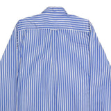 MCGREGOR Mens Blue & White Striped Shirt L Cotton Casual Regular Fit Smart