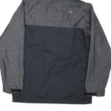 THE NORTH FACE Womens Grey & Black Outdoor Jacket XL Polyester Blend Zip Hooded