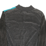 ALFRED DUNNER Mens Black & Purple & Turquoise Crew Neck M Colourblock Sweatshirt