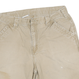 CARHARTT Mens Shorts Beige Cargo L W30 Workwear Durable Cotton Blend