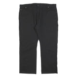DICKIES Mens Black Regular Fit Straight Trousers W34 L30 Workwear Cotton Blend