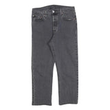 LEVI'S 501 Womens Jeans Black Regular Straight Denim Dark W29 L23 Classic Button