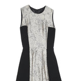 BY MALENE BIRGER Womens Black & Silver Sleeveless Day Woven Dress XS Elegant Fit