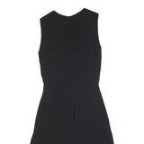 BY MALENE BIRGER Womens Black & Silver Sleeveless Day Woven Dress XS Elegant Fit