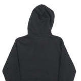 ADIDAS Mens Black Hoodie S Trefoil Logo Cotton Pullover Casual Sweatshirt