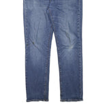 LEVI'S Mens Slim Blue Denim Raw Jeans W32 L30 Classic Fit Zip Closure