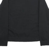 NIKE Womens Black Cotton Blend Crew Neck XL Logo Print Sweatshirt Pullover