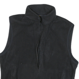 WOOLRICH Mens Black Classic Outdoor Jacket M Polyester Blend Fleece Sleeveless