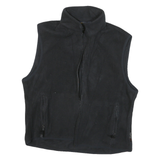 WOOLRICH Mens Black Classic Outdoor Jacket M Polyester Blend Fleece Sleeveless