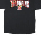 CHAMPS Mens Black University Of Maryland Terrapins Graphic T-Shirt L Short