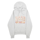 NIKE Mens Grey Baar Swim Team Cotton Blend Hoodie S Casual Pullover