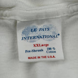 Single Stitch Ireland Unbranded Graphic T-Shirt - 2XL White Cotton