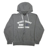 SIGNATURE Mens Grey West Coast 1979 Full Zip Hoodie M Cotton Blend Casual