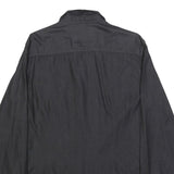 GUESS Mens Black Slim Fit Shirt S Cotton Blend Long Sleeve Stylish Casual