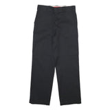DICKIES Mens Cotton Blend Black Regular Straight Trousers W29 L27 Classic