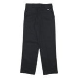 DICKIES Mens Cotton Blend Black Regular Straight Trousers W29 L27 Classic
