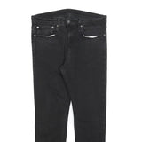 LEVI'S 512 Tapered Mens Jeans Black Slim Tapered Denim W34 L27 Stylish Fit