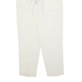 TIMBERLAND Womens Linen White Relaxed Straight Trousers W26 L28 Casual Comfort