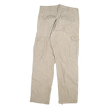 CARHARTT Mens Cotton Blend Beige Relaxed Straight Trousers W34 L32 Cargo