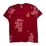 Santa Cruz Tie-Dye T-Shirt - Large Red Cotton
