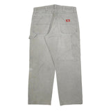 DICKIES Mens Relaxed Fit Grey Cotton Blend Denim Jeans W34 L30 Workwear Casual