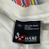 Jeff Gordon Chase Authentics Nascar T-Shirt - 2XL White Cotton